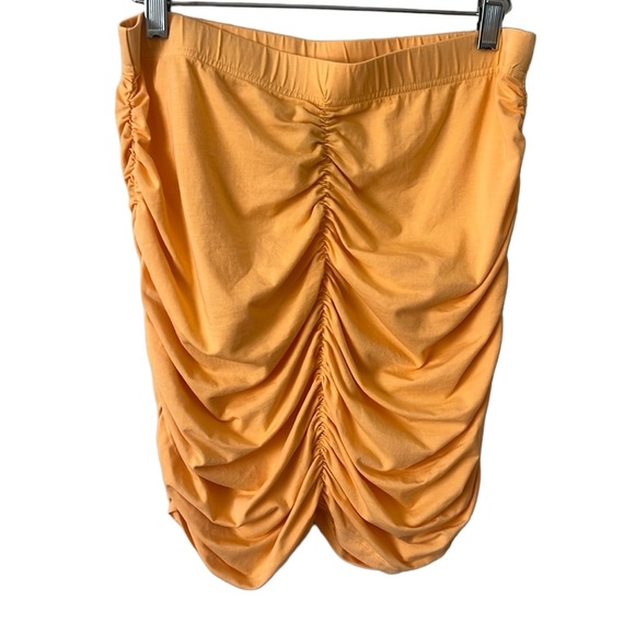 bobi Dresses & Skirts - SOLD NWT Bobi Marigold Shirred Mini Skirt Size Medium